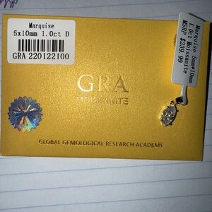 Moissanite Marquise Cut pendant